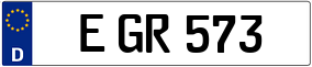 Trailer License Plate